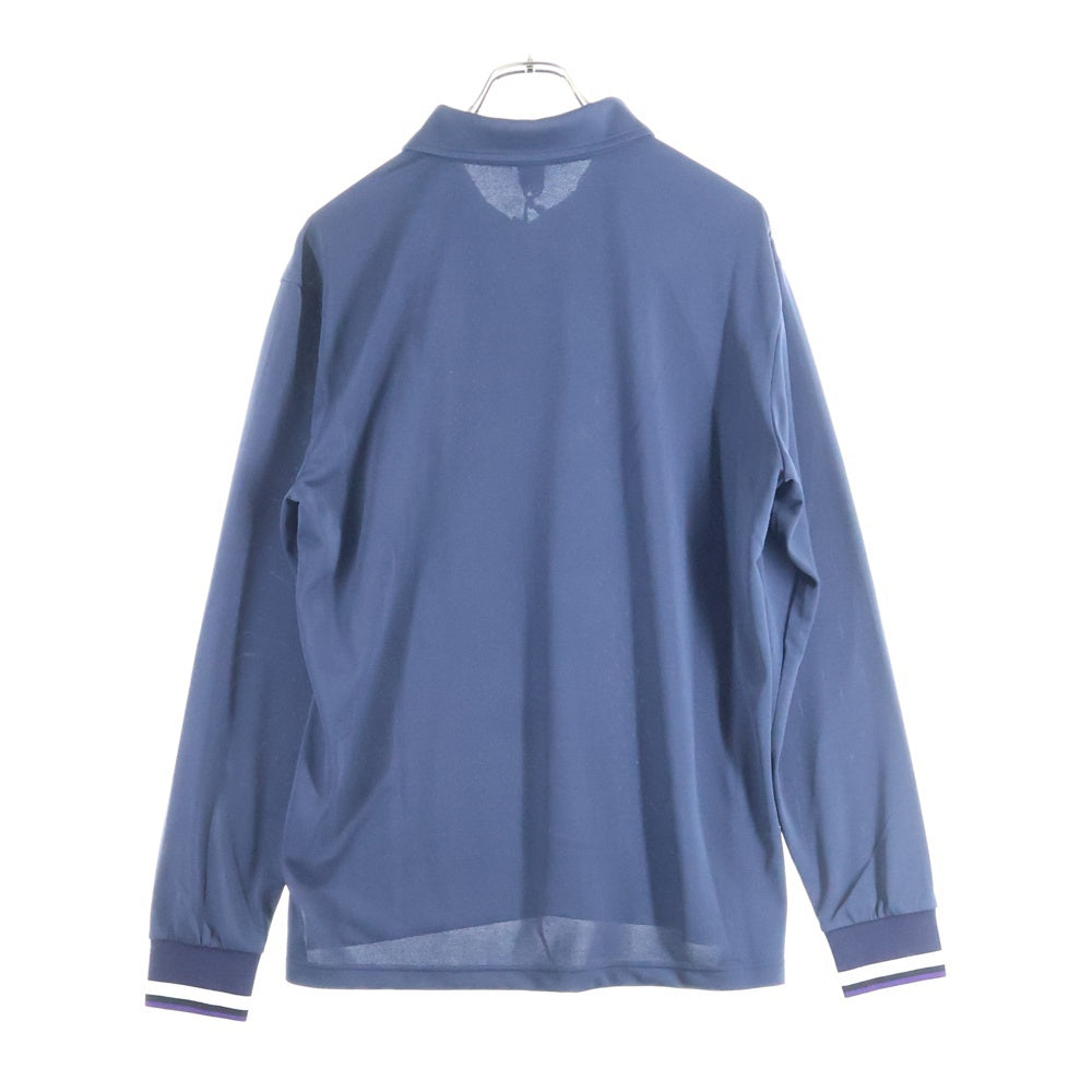 Berluti(ベルルッティ) ロゴ刺繍 ロングスリーブポロシャツ 長袖 ネイビー R25JPL08