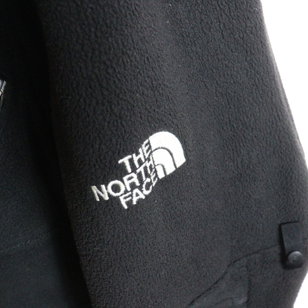 OLD PARK(オールドパーク) THE NORTH FACE ノースフェイス 再構築 フリース ダブルライダースジャケット 裏地星条旗 ブラック