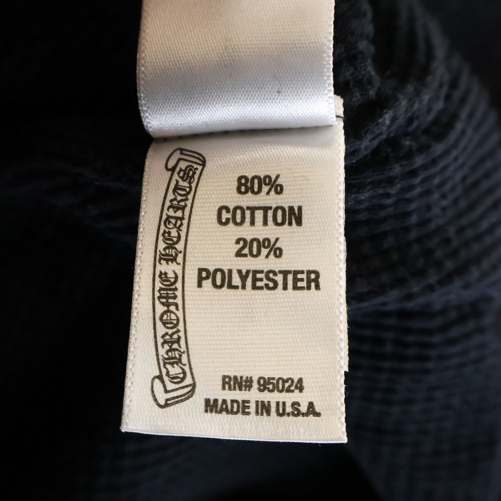 CHROME HEARTS(クロムハーツ) CH PLUS SWTSHRT HD ZIP CHプラスプリント 裏地サーマル ダガージップアップフーディーパーカー ブラック