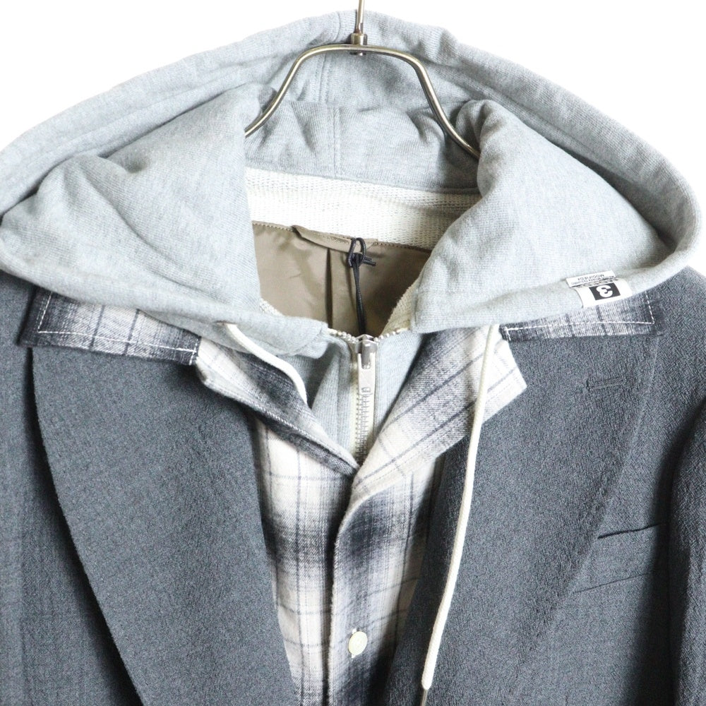 MAISON MIHARAYASUHIRO(メゾンミハラヤスヒロ) Triple Layered Wool Jacket トリプルレイヤードウールジャケット グレー J15JK131