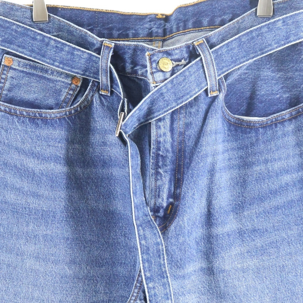 Sacai(サカイ) 25SS ×LEVI'S Denim Pants リーバイス ベルト ウォッシュド デニムパンツ インディゴブルー 25-0962S