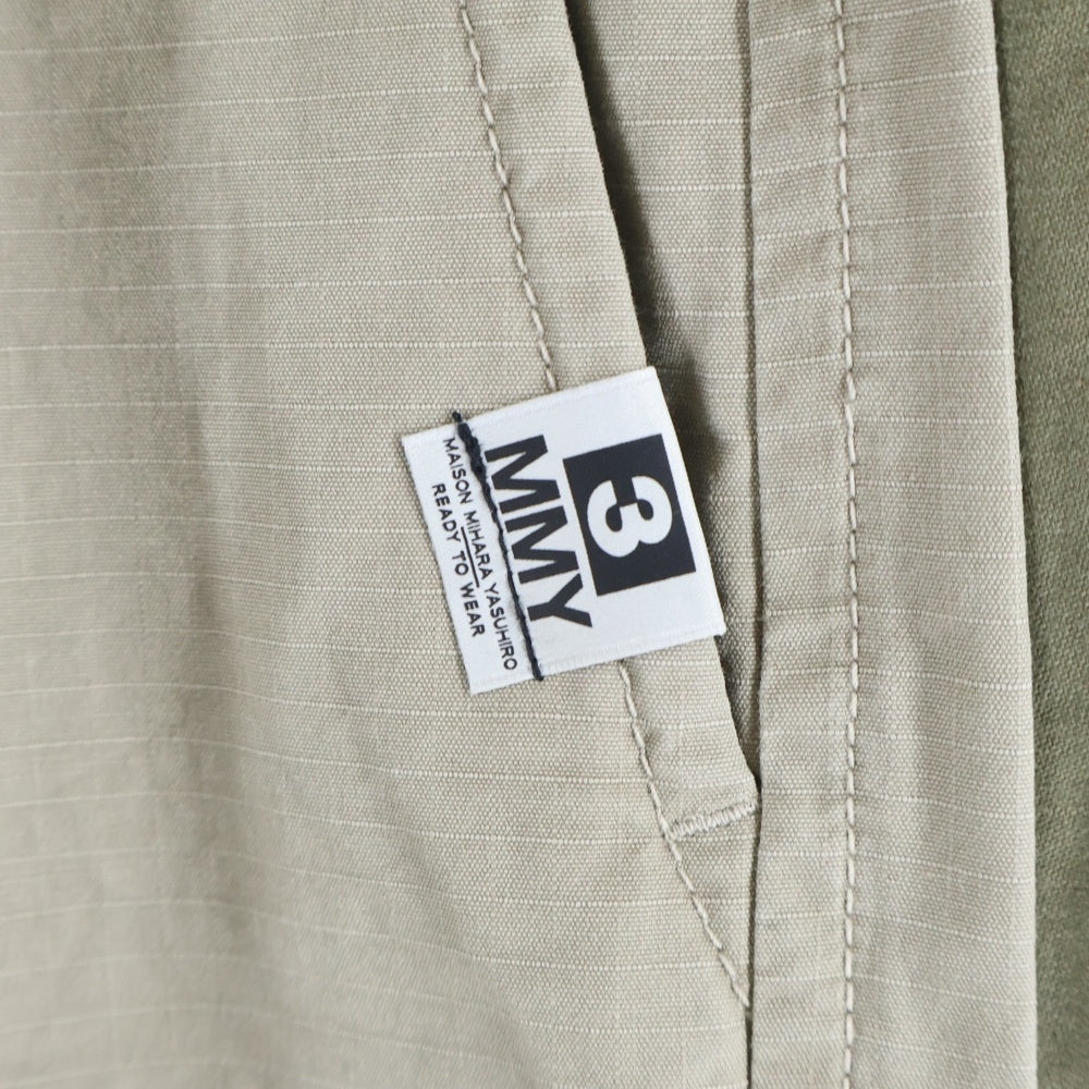 MAISON MIHARAYASUHIRO(メゾンミハラヤスヒロ) FOUR LEGS SHORTS フォーレッグショーツ ドッキング ベージュ/カーキ A14PT042