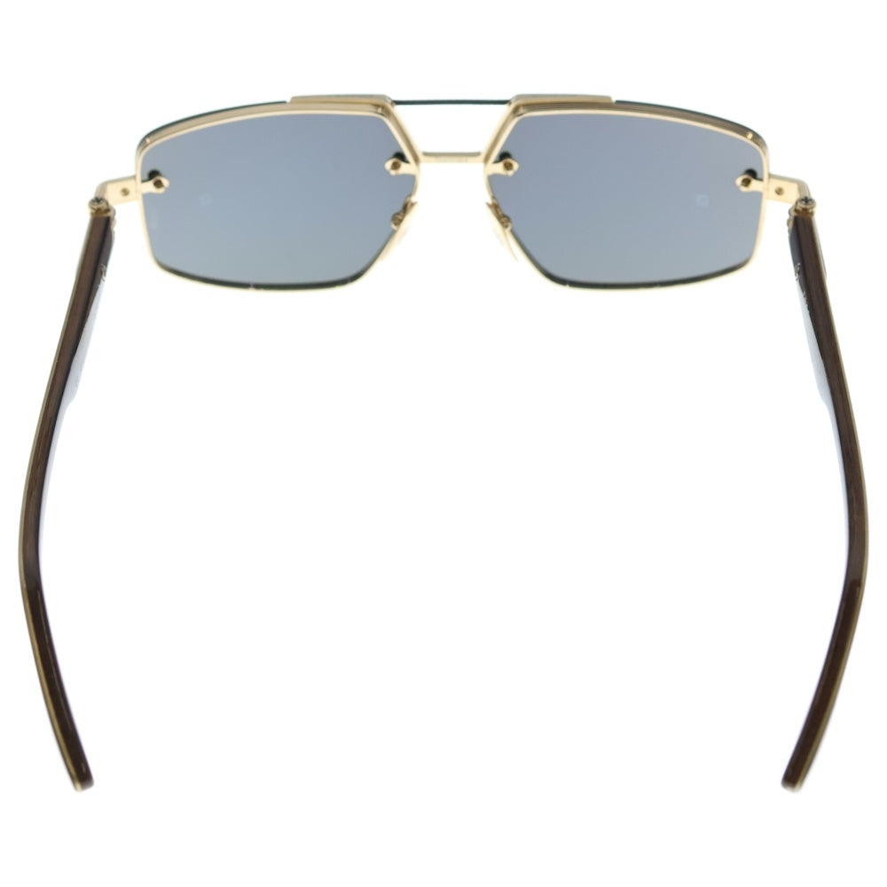 CHROME HEARTS(クロムハーツ) LOVE ROD ダブルブリッジ ウッドフレーム サングラス メガネ ブラウン/ゴールド