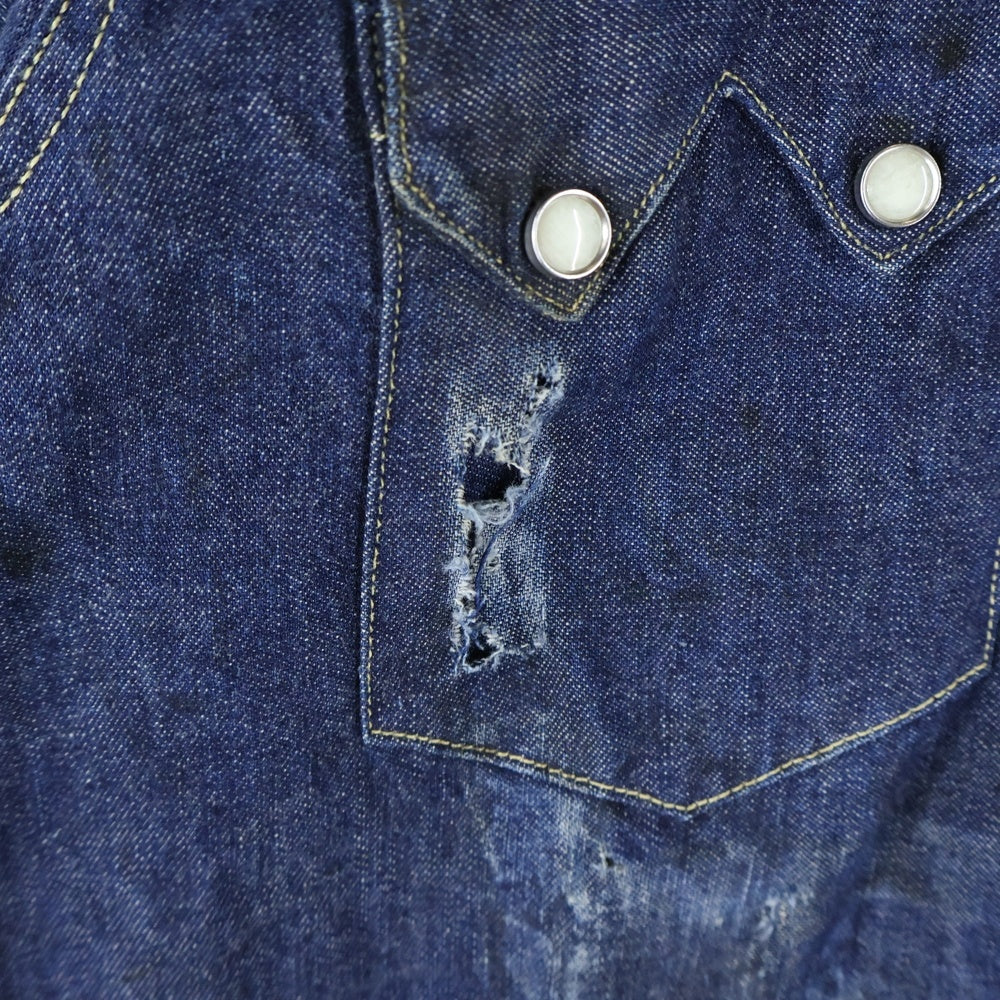 Levi's(リーバイス) BIGE ショートホーン バレンシア デニムシャツ 7205 1018 インディゴ