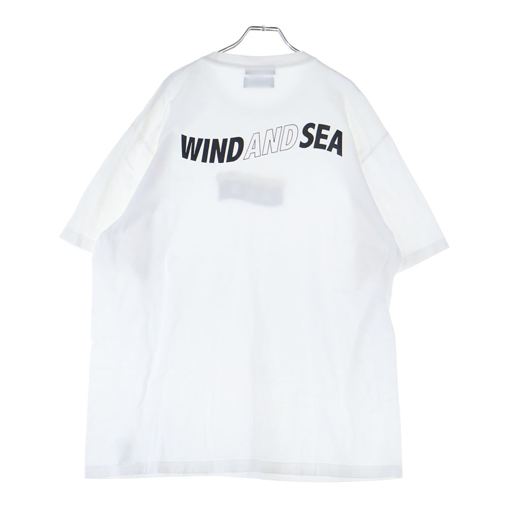 WIND AND SEA(ウィンダンシー) ×GOD SELECTION XXX ×ゴッドセレクション コラボ フロントデザイン 半袖Tシャツ カットソー ホワイト