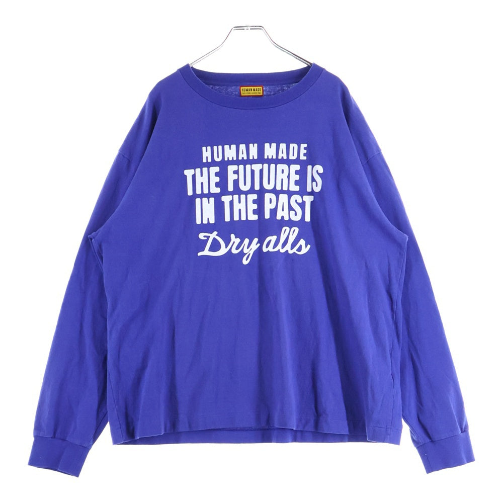 HUMAN MADE(ヒューマンメイド) GRAPHIC L/S T-SHIRT HM30CS026 グラフィックプリント クルーネックロングスリーブ 長袖Tシャツ カットソー ブルー