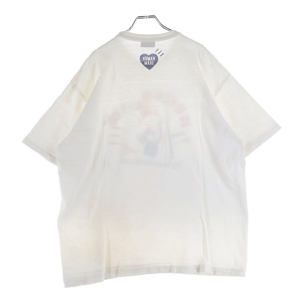 HUMAN MADE(ヒューマンメイド) 25SS GRAPHIC T-SHIRT The Future is in the past 半袖Tシャツ ホワイト