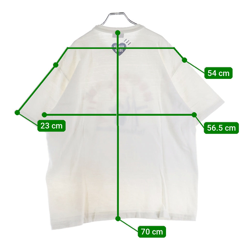 HUMAN MADE(ヒューマンメイド) 25SS GRAPHIC T-SHIRT The Future is in the past 半袖Tシャツ ホワイト