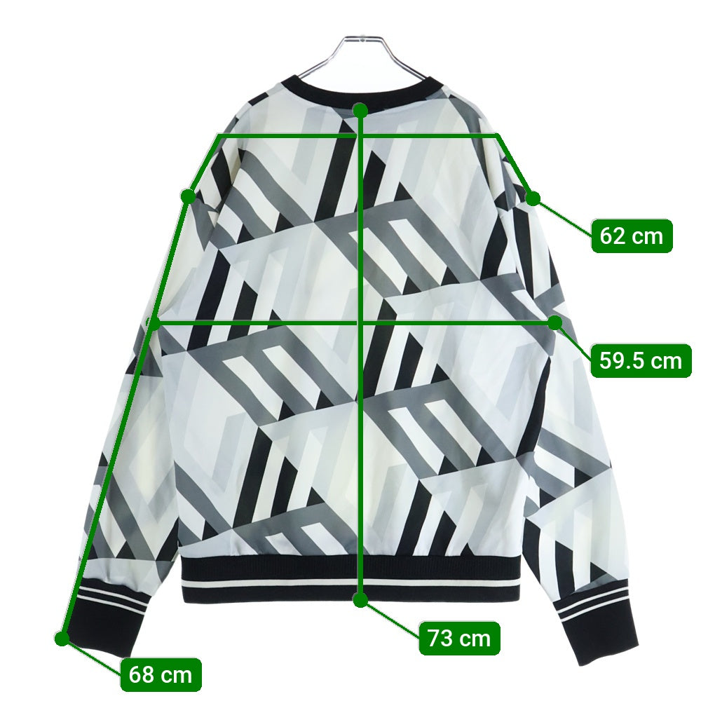 MCM(エム シー エム) New Monogram Sweatshirt ニュー モノグラム クルーネック スウェット 長袖 ホワイト