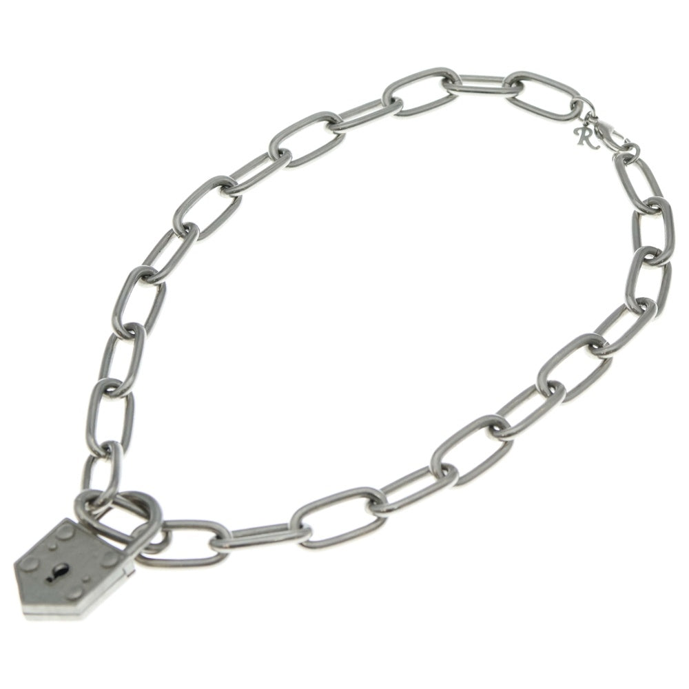 RAF SIMONS(ラフシモンズ) 22AW 南京錠 チェーンネックレス シルバー