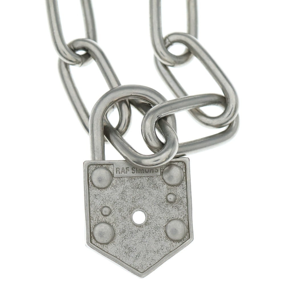 RAF SIMONS(ラフシモンズ) 22AW 南京錠 チェーンネックレス シルバー