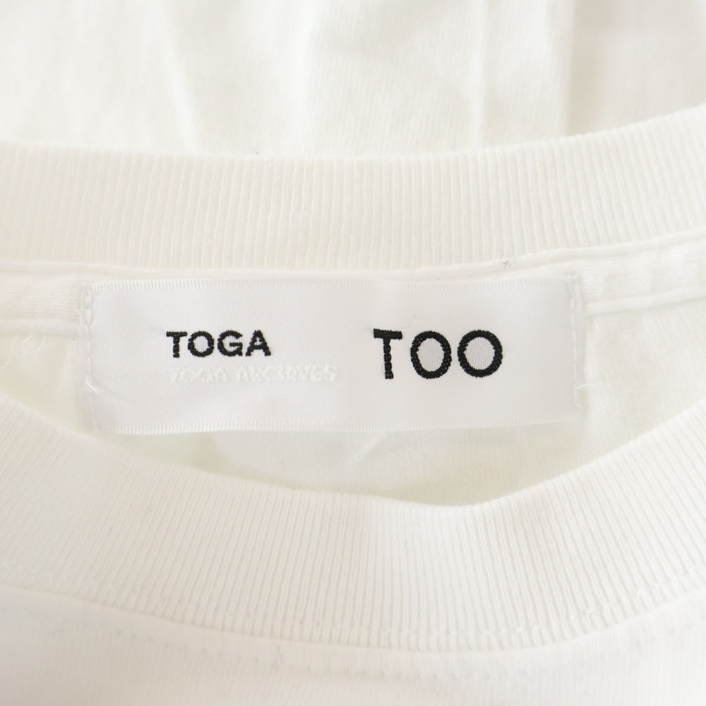 TOGA TOO(トーガ トゥ) MAILER DEMON T-shirt プリントクルーネック半袖Tシャツ TZ241ーJK542 ホワイト