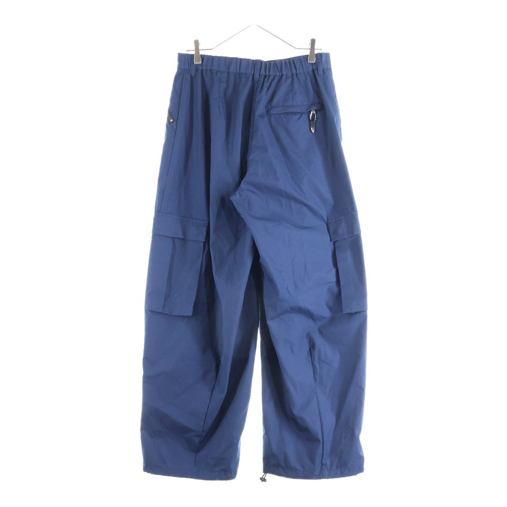 TOGA TOO(トーガ トゥ) 25AW Weather cloth pants TZ252-FF983 ジップドカーゴパンツ ネイビー