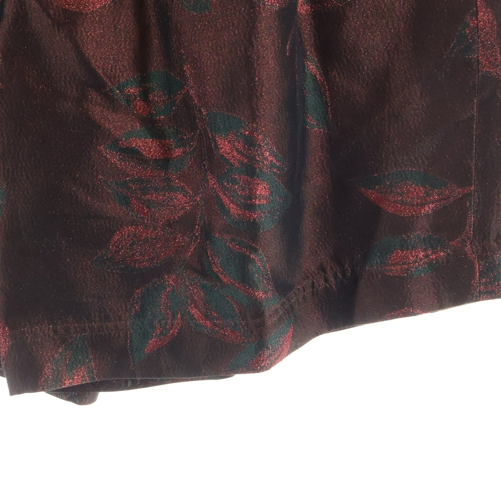 BED J.W. FORD(ベッドフォード) JACQUARD HALF TROUSERS 22SS-B-PT07-1 ジャガード ハーフトラウザーズ ベルテッドショーツ レッド