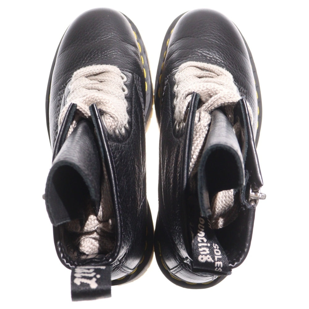 Rick Owens(リックオウエンス) × Dr.Martens 1460 QUAD SOLE JUMBO LACE BOOT ×ドクターマーチン ジャンボレースサイドジップブーツ ブラック