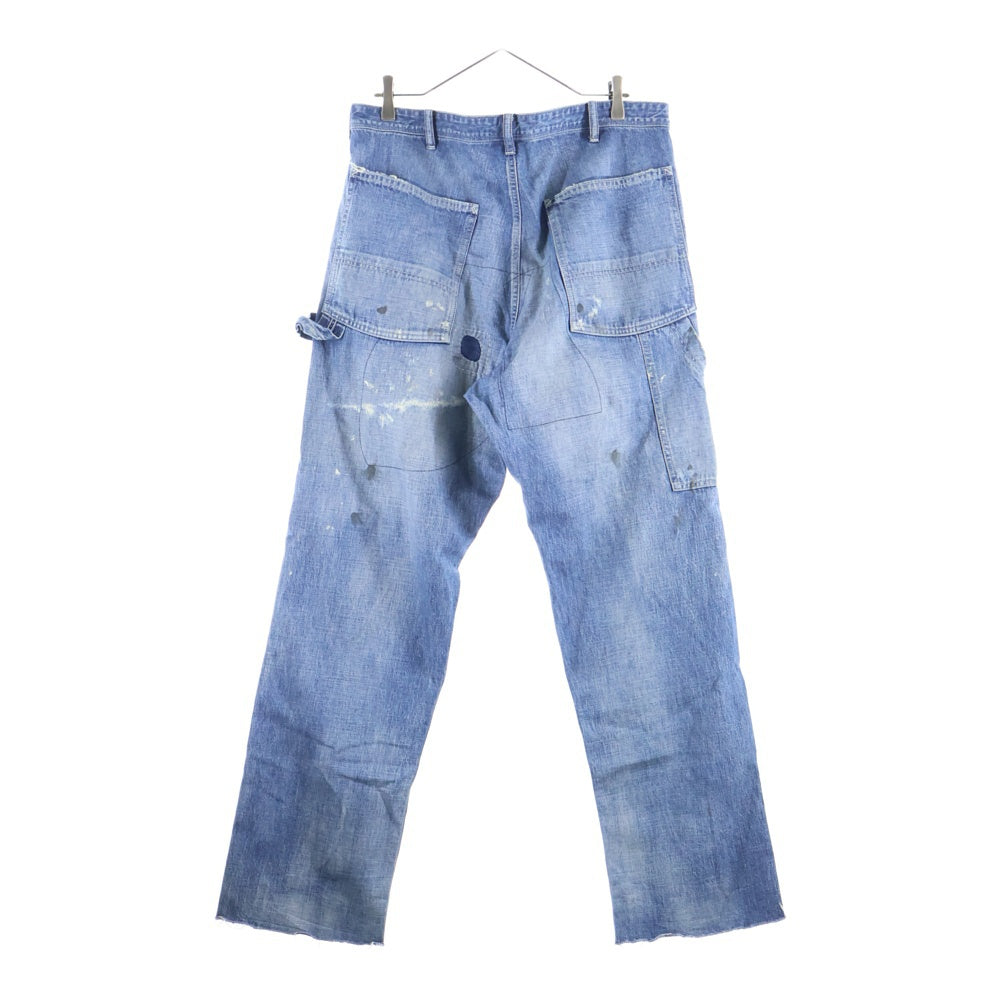 SAINT MICHAEL(セントマイケル) 24SS DENIM PANTS PAINTER ダメージ加工 デニムペインターパンツ インディゴ SM-YS8-0000-051