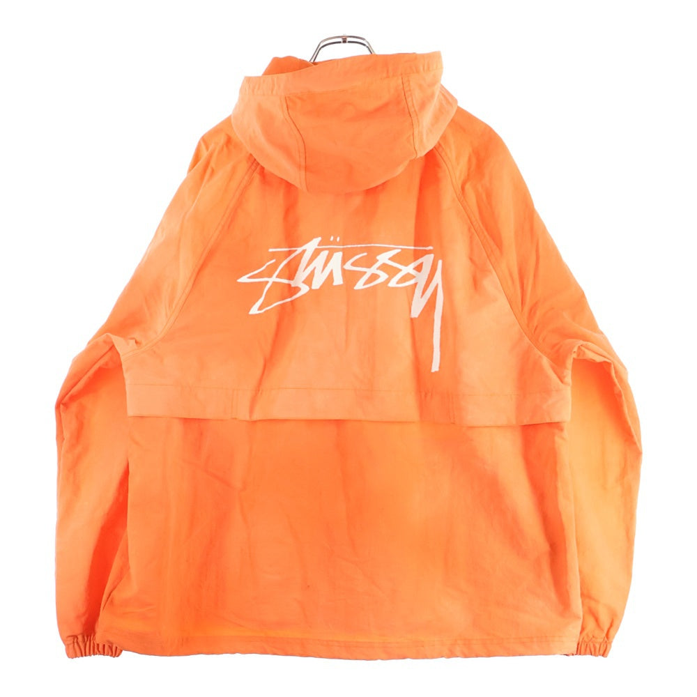 STUSSY(ステューシー) BEACH SHELL WAVE DYE ビーチ ナイロン シェルジャケット オレンジ 115745
