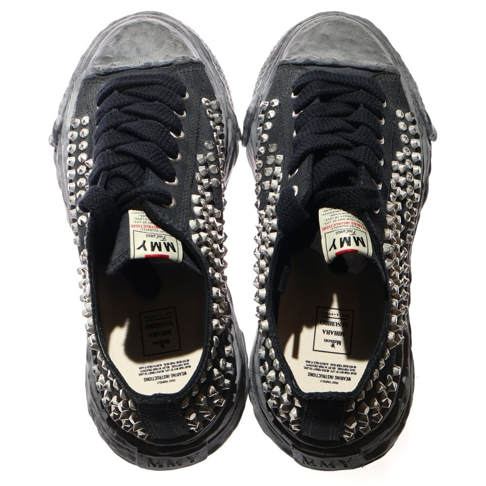 MAISON MIHARAYASUHIRO(メゾンミハラヤスヒロ) PETERSON 23 STUDDED LOW ピーターソン スタッズ ローカットスニーカー ブラック A13FW715