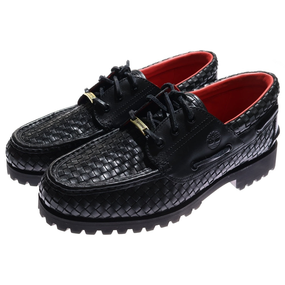 SUPREME(シュプリーム) 22AW ×Timberland Woven 3 Eye Lug Shoe ティンバーランド 3アイ ウーブン スリー アイ ラグ シューズ ローファー デッキシューズ ローカットスニーカー A5Y4F
