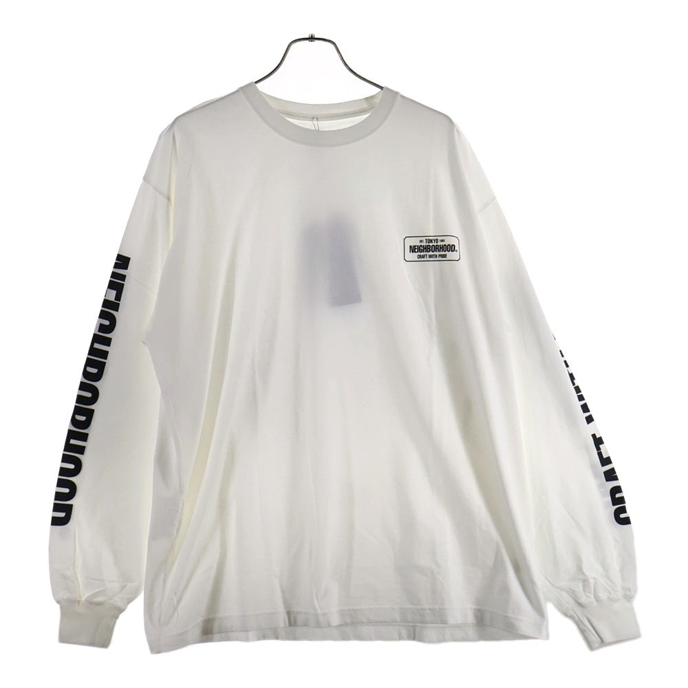 NEIGHBORHOOD(ネイバーフッド) 23SS NH.TEE LS-1 ロゴ プリント ロングスリーブ 長袖 Tシャツ ロンT 231PCNH-LT01