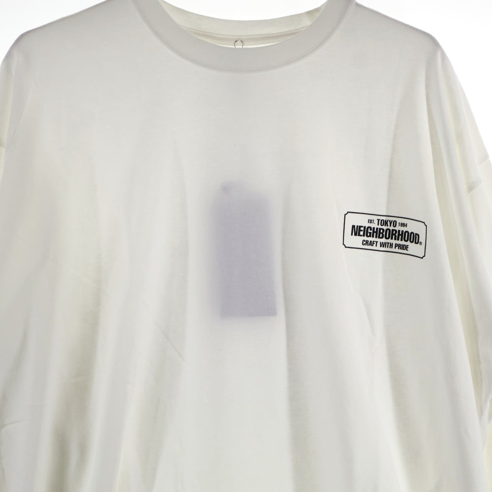 NEIGHBORHOOD(ネイバーフッド) 23SS NH.TEE LS-1 ロゴ プリント ロングスリーブ 長袖 Tシャツ ロンT 231PCNH-LT01