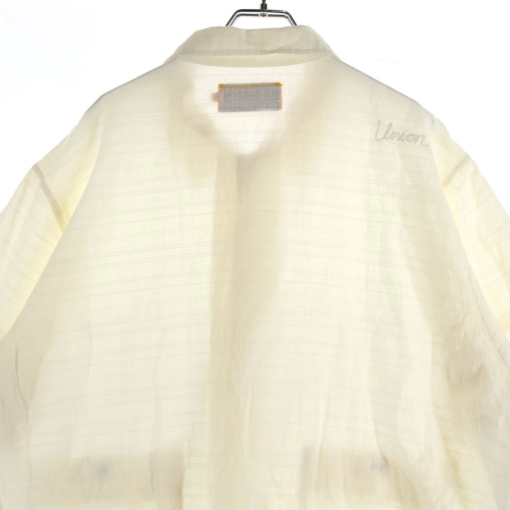 UNION(ユニオン) レースデザイン 半袖シャツ アイボリー WSS-202