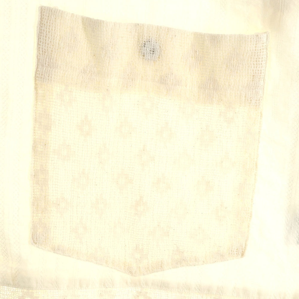 UNION(ユニオン) レースデザイン 半袖シャツ アイボリー WSS-202