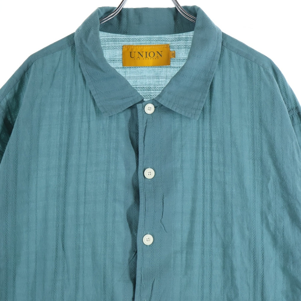 UNION(ユニオン) レースデザイン 半袖シャツ グリーン WSS-202