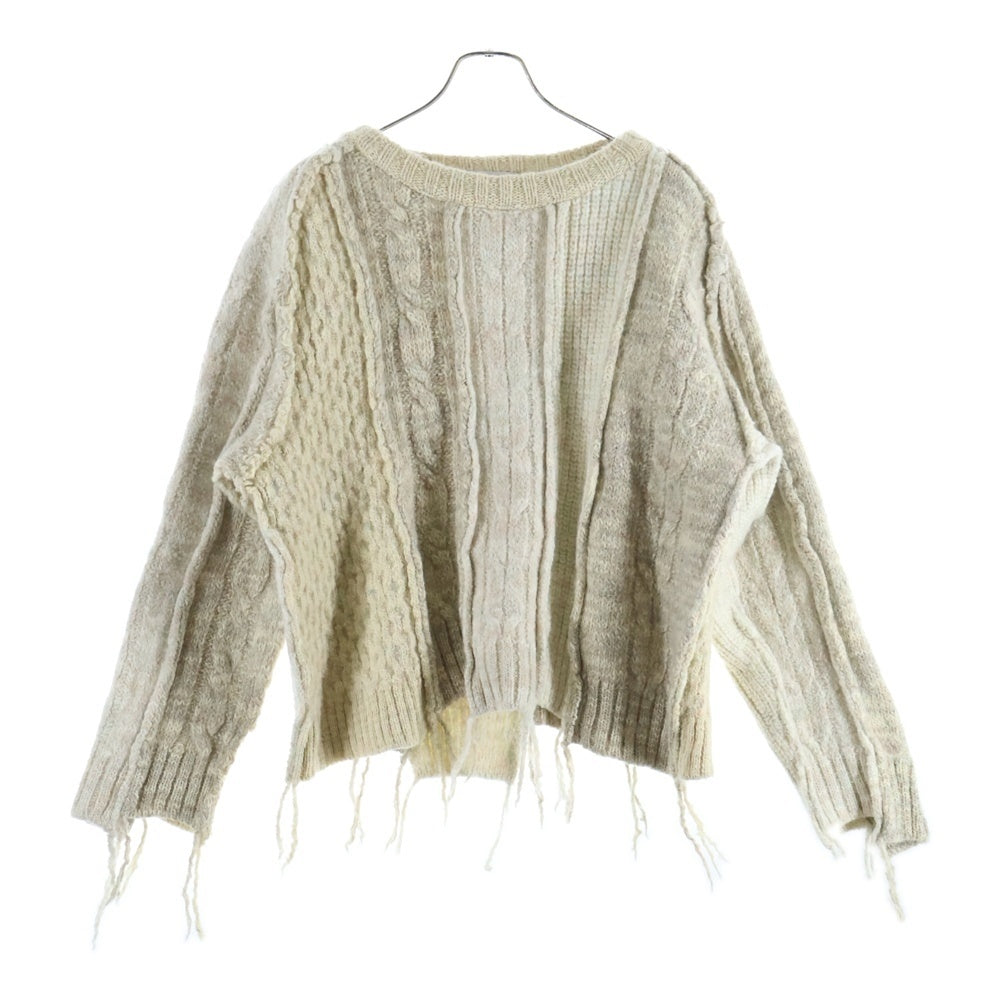 SUGARHILL(シュガーヒル) 21AW MULTICOLOR CABLE BUG KNIT ケーブルニット セーター アイボリー 21AWKN02