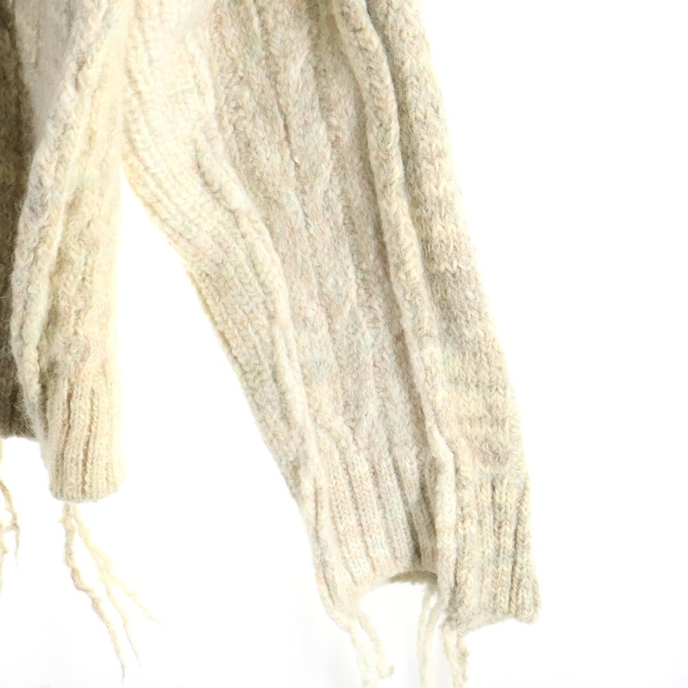 SUGARHILL(シュガーヒル) 21AW MULTICOLOR CABLE BUG KNIT ケーブルニット セーター アイボリー 21AWKN02