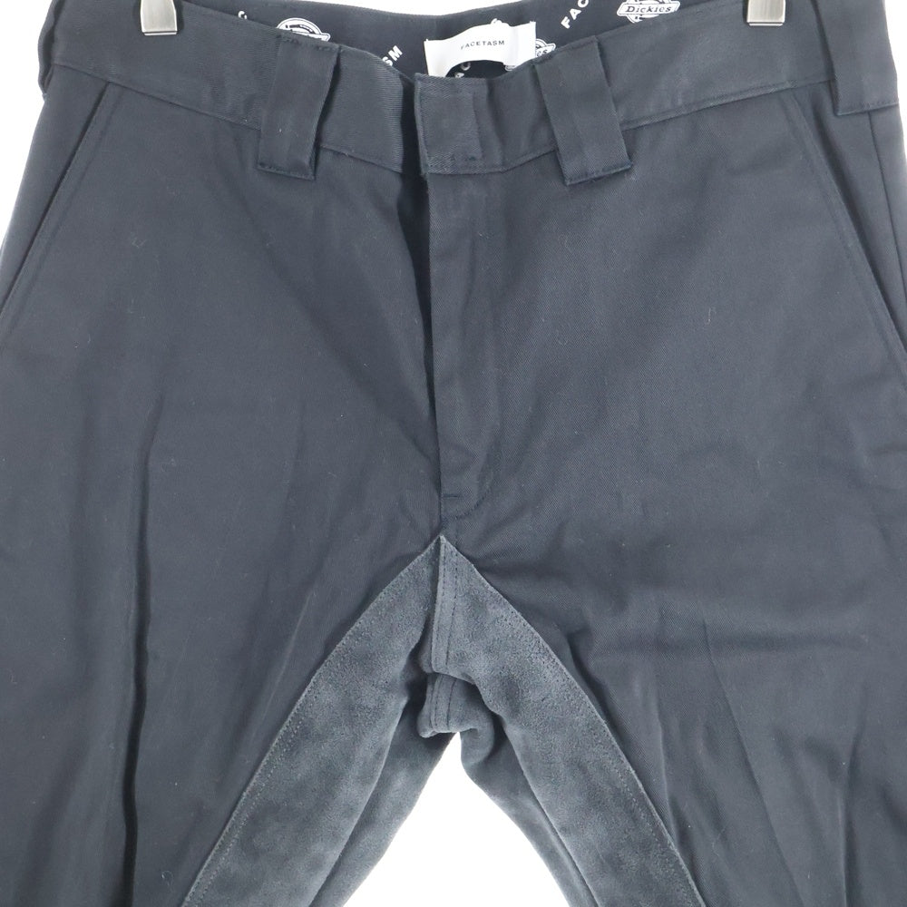 FACETASM(ファセッタズム) ×Dickies ディッキーズ スウェードドッキングワークパンツ ブラック FNT-PT-U04