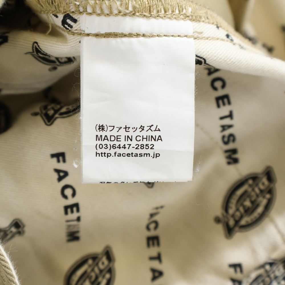 FACETASM(ファセッタズム) ×Dickies ディッキーズ スウェードドッキングワークパンツ ベージュ FNT-PT-U04