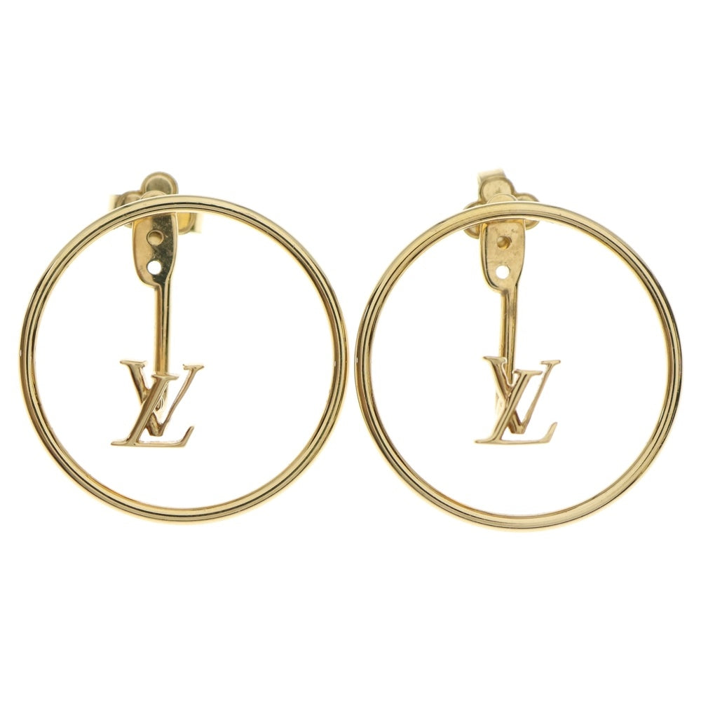LOUIS VUITTON(ルイヴィトン) ブックル ドレイユ・フープ LV エクリプス ピアス ゴールド
