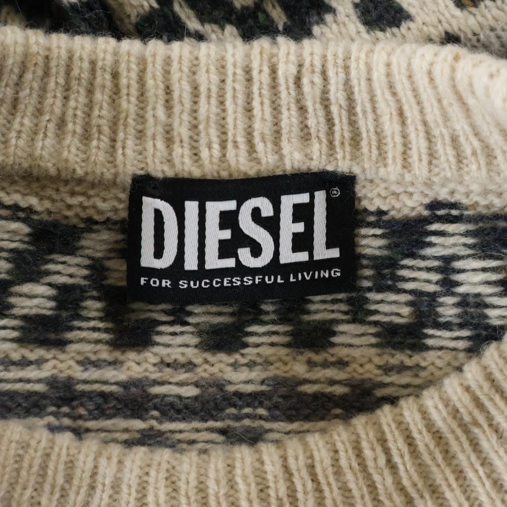 DIESEL(ディーゼル) ロングスリーブ ニット セーター マルチカラー