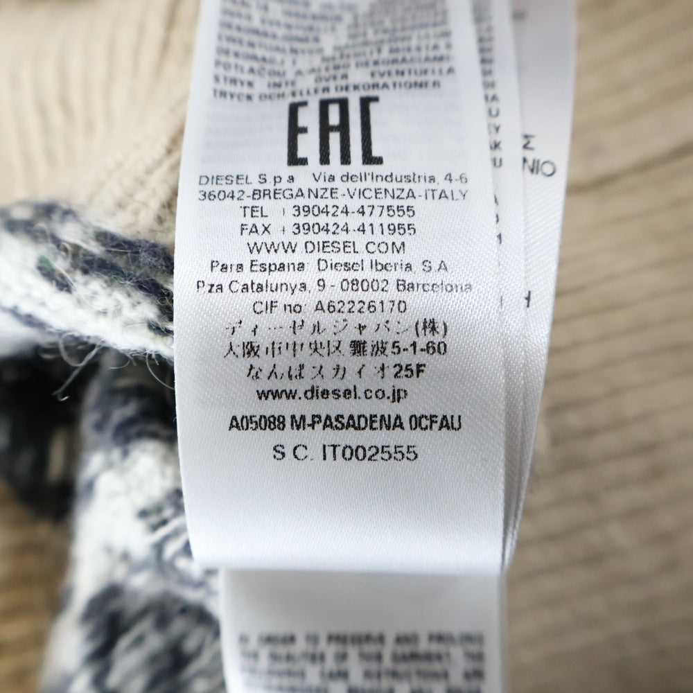 DIESEL(ディーゼル) ロングスリーブ ニット セーター マルチカラー