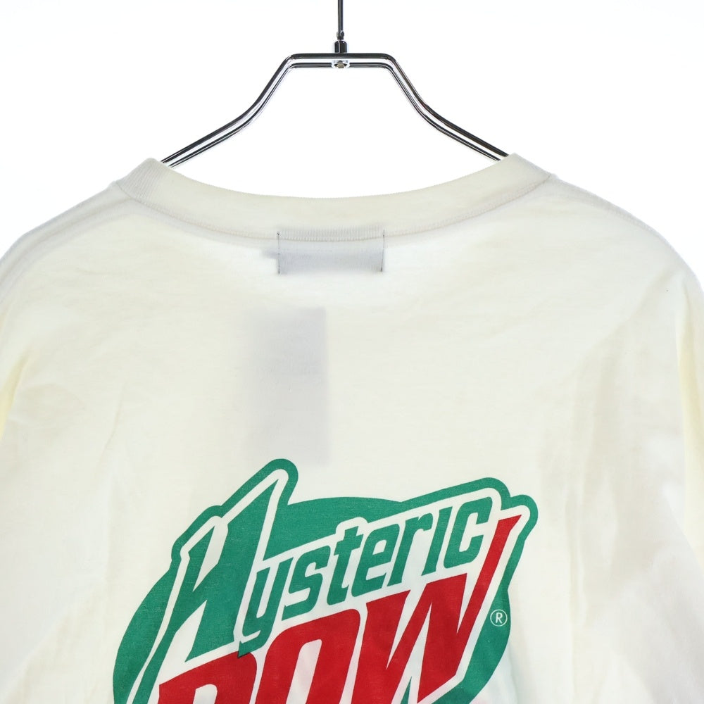 HYSTERIC GLAMOUR(ヒステリックグラマー) HYSTERIC POW 02221CL03 長袖 ロングスリーブTシャツ カットソー ホワイト