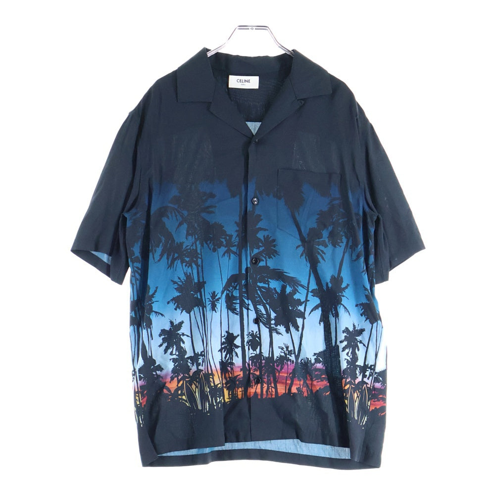 CELINE(セリーヌ) サンセットプリント ルーズ ハワイアン半袖シャツ
