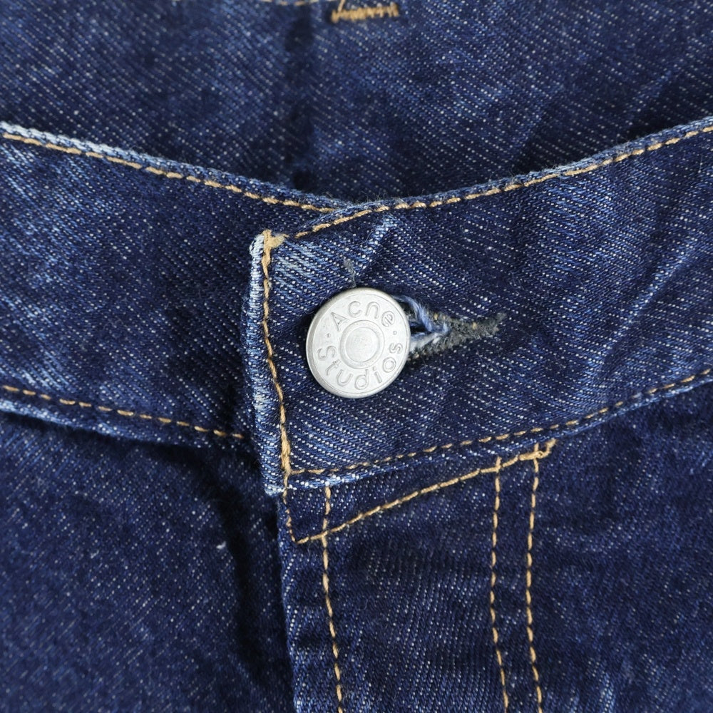 Acne Studios(アクネ ストゥディオズ) クラッシュ加工 ハーフデニムパンツ インディゴ FN-MN-SHOR000230