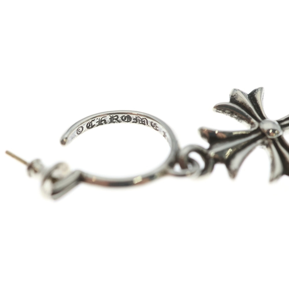 CHROME HEARTS(クロムハーツ) TINY CH CROSS タイニーCHクロス フープピアス シルバー BCA115