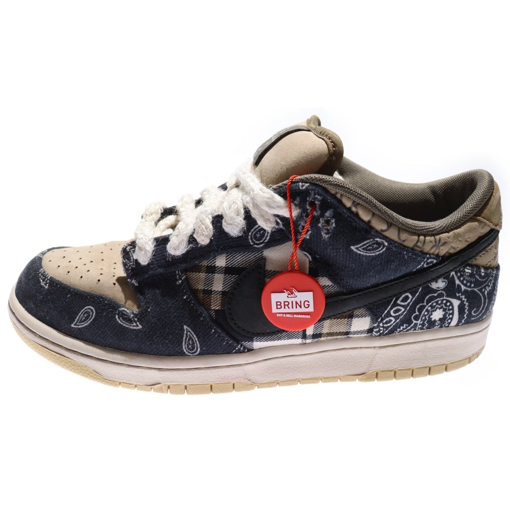 NIKE SB(ナイキエスビー) ×TRAVIS SCOTT SB DUNK LOW PRM QS Cactus Jack CT5053-001 トラヴィススコット SBダンクロー カクタスジャック ローカットスニーカー US9/27cm