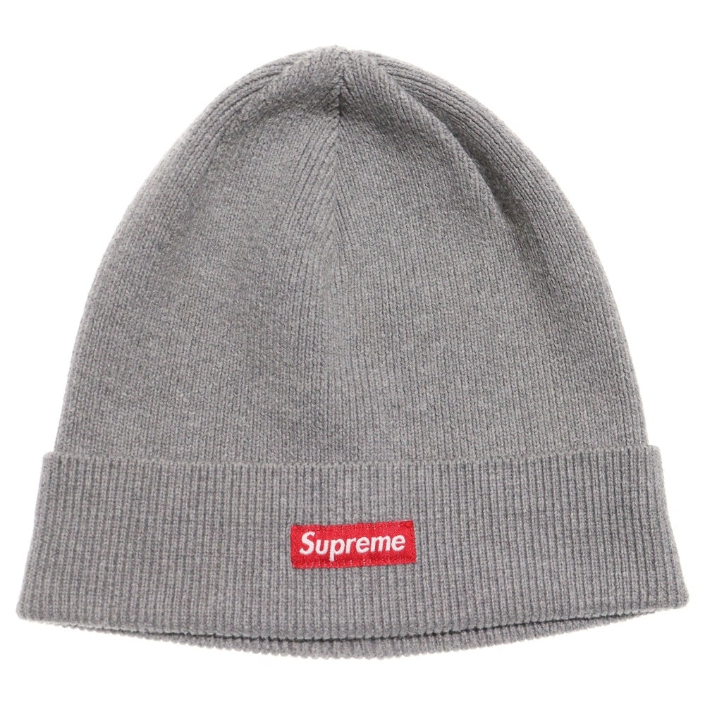 SUPREME(シュプリーム) Cuffed Beanie スモールボックスロゴ ニットビーニー グレー