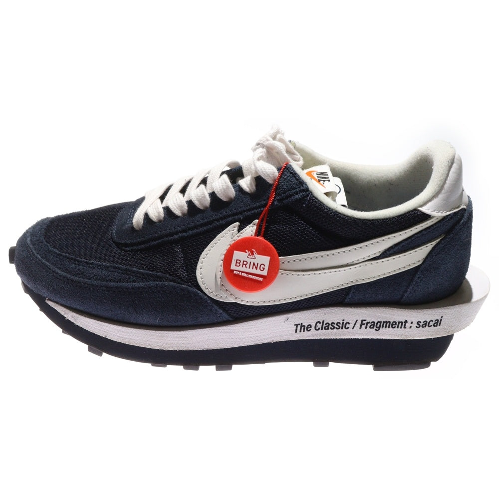 NIKE(ナイキ) ×Sacai ×FRAGMENT DESIGN LD WAFFLE サカイ フラグメントデザイン ローカットスニーカー ネイビー US9/27cm DH2684-400