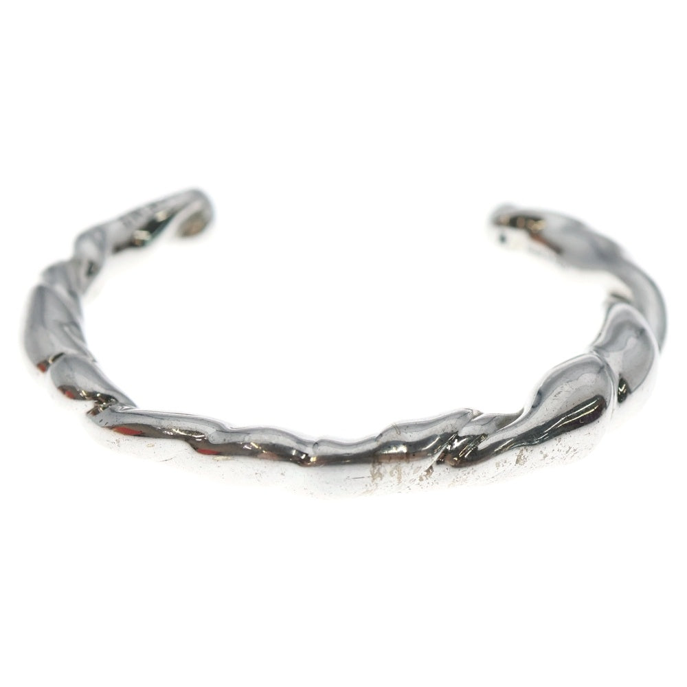 LOEWE(ロエベ) ナパ ツイスト カフス シン バングル ブレスレット シルバー