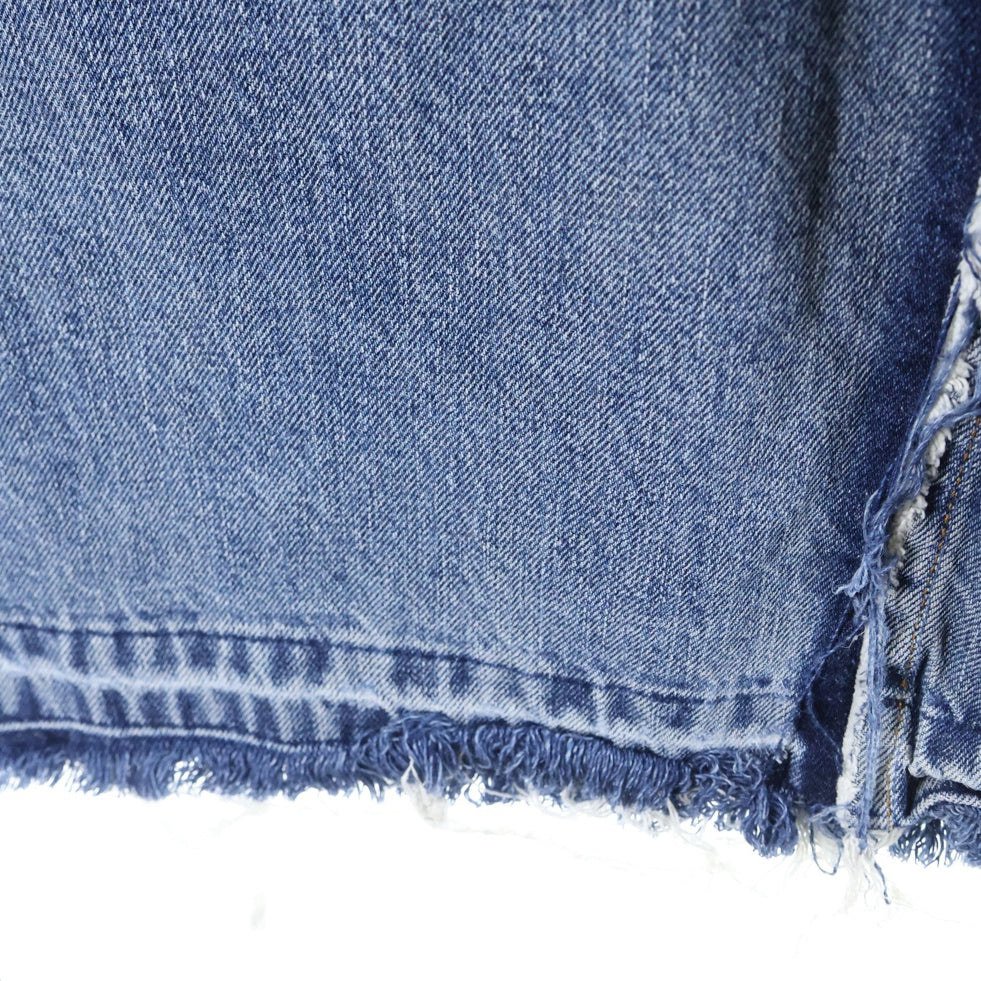 MM6 Maison Margiela(エムエムシックスメゾンマルジェラ) 25AW WIDE DENIM SH0LA0025 S30844 ダメージ加工 ワイドレグ デニムパンツ インディゴ