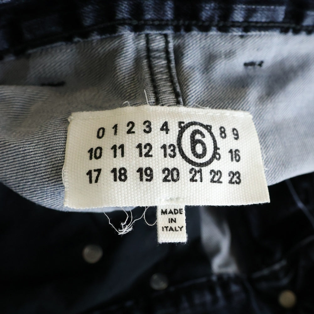 MM6 Maison Margiela(エムエムシックスメゾンマルジェラ) 25AW 5Pockets Denim Pants SH2LA0042 M30039 ファイブポケット デニムパンツ インディゴ