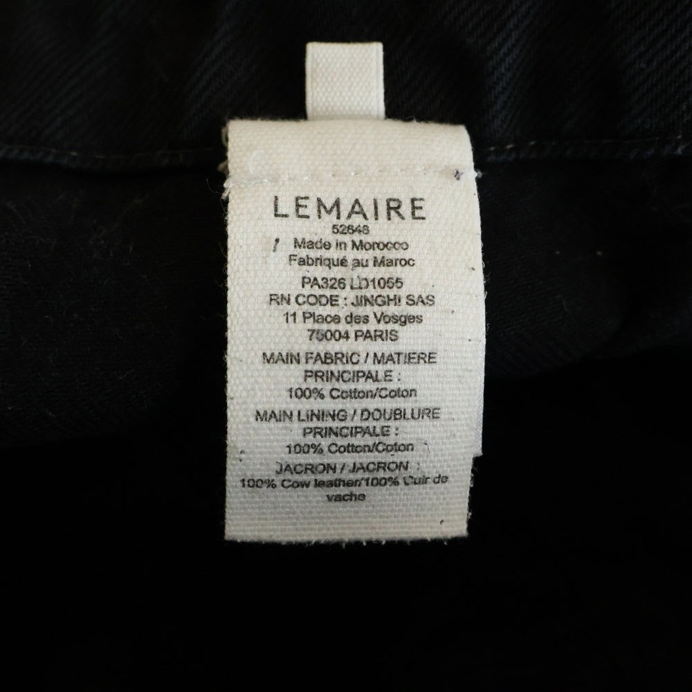 LEMAIRE(ルメール) TWISTED BELTED PANTS PA326 LD1055 ツイスト ベルテッド デニムパンツ ブラック