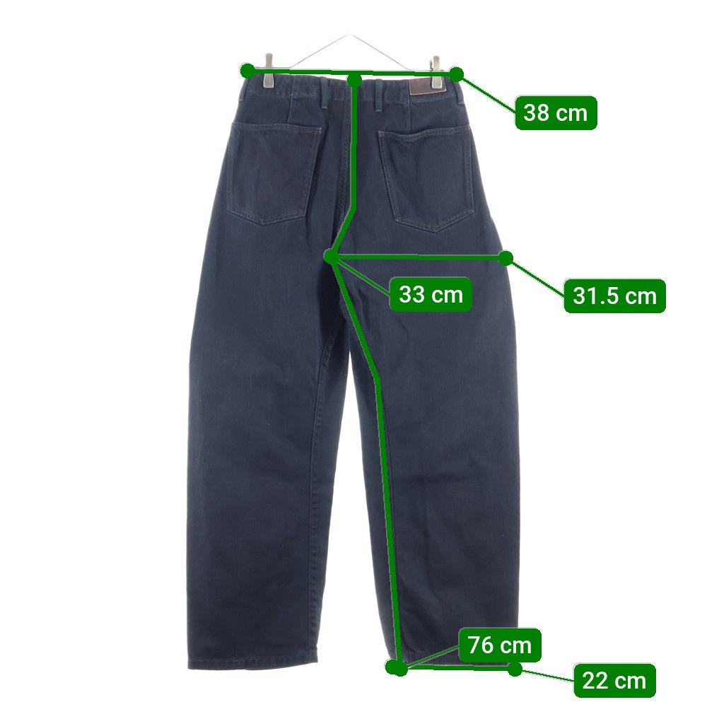 LEMAIRE(ルメール) TWISTED BELTED PANTS PA326 LD1055 ツイスト ベルテッド デニムパンツ ブラック