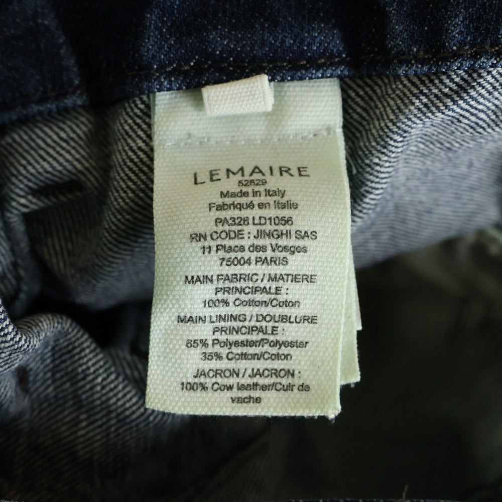 LEMAIRE(ルメール) TWISTED BELTED PANTS PA326 LD1056 ツイスト ベルテッドデニムパンツ インディゴ