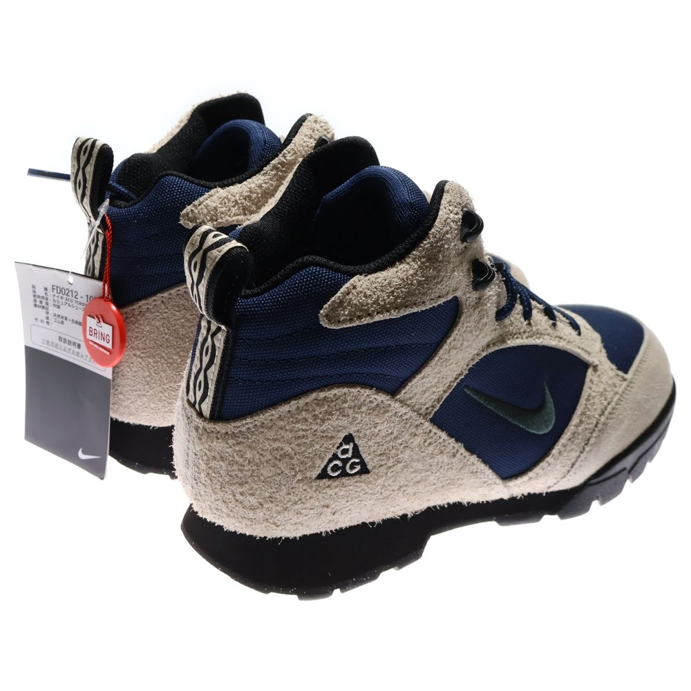 NIKE ACG(ナイキエーシージー) Torre Mid Light Orewood Brown and Navy トーレ ミッド ライトオレウッドブラウン アンド ネイビー ハイカットスニーカー US8.5/26.5cm FD0212-100