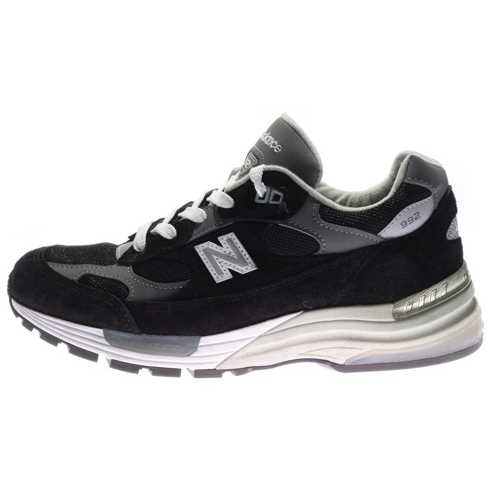 New Balance(ニューバランス) U992BK メッシュ ローカットスニーカー ブラック US8/26cm